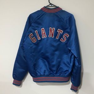 Chalk Line New York Giants Vintage Satin Bomber Jacket